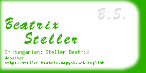 beatrix steller business card